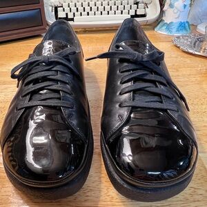 🇩🇪BÄR Germany Premium Black Leather Oxford - Patent Toe/Heel - Size 7